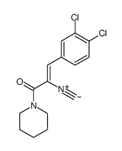 (Z)-3-(3,4-Dichloro-phenyl)-2-isocyano-1-piperidin-1-yl-propenone Structure