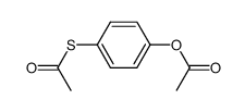 1-acetoxy-4-acetylsulfanyl-benzene Structure