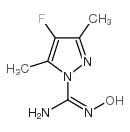 1H-Pyrazole-1-carboximidamide,4-fluoro-3,5-dimethyl- structure