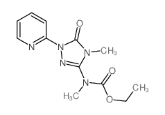 ethyl N-methyl-N-(4-methyl-5-oxo-1-pyridin-2-yl-1,2,4-triazol-3-yl)carbamate结构式