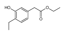 Benzeneacetic acid, 4-ethyl-3-hydroxy-, ethyl ester (9CI)结构式