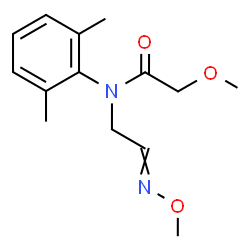 N-(2,6-Dimethylphenyl)-2-methoxy-N-[2-(methoxyimino)ethyl]acetamide结构式