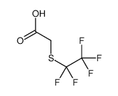 Pentafluoroethylthioacetic acid Structure