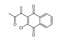 2-chloro-3-(3-oxobut-1-en-2-yl)naphthalene-1,4-dione结构式