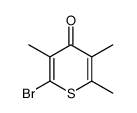 2-bromo-3,5,6-trimethyl-4H-thiopyran-4-one Structure