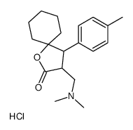 3-[(dimethylamino)methyl]-4-(4-methylphenyl)-1-oxaspiro[4.5]decan-2-one,hydrochloride Structure