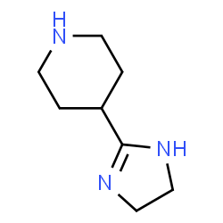 Piperidine, 4-(4,5-dihydro-1H-imidazol-2-yl)- (9CI) Structure
