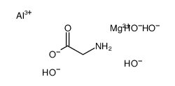 aluminum,magnesium,2-aminoacetate,tetrahydroxide结构式