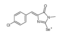 (5Z)-5-[(4-chlorophenyl)methylidene]-2-λ1-selanyl-3-methylimidazol-4-one Structure