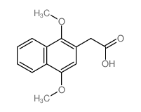 2-(1,4-dimethoxynaphthalen-2-yl)acetic acid Structure