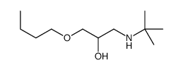 1-Butoxy-3-((1,1-dimethylethyl)amino)-2-propanol Structure