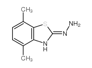 2(3H)-Benzothiazolone,4,7-dimethyl-,hydrazone(9CI) structure