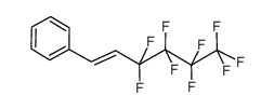 (E)-(3,3,4,4,5,5,6,6,6-nonafluorohexen-1-yl)benzene结构式