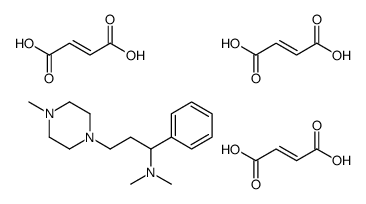 1-Piperazinepropanamine, alpha-phenyl-N,N,4-trimethyl-, (Z)-2-butenedi oate (1:3) Structure