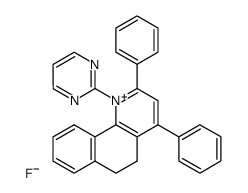 2,4-diphenyl-1-(pyrimidin-2-yl)-5,6-dihydrobenzo[h]quinolin-1-ium fluoride结构式