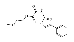 2-Methoxyethyl N-(4-phenylthiazol-2-yl)oxamate结构式