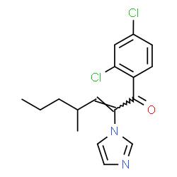 2-Hepten-1-one,1-(2,4-dichlorophenyl)-2-(1H-imidazol-1-yl)-4-methyl- structure