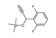 2-(2,6-difluorophenyl)-2-trimethylsiloxyethanenitrile结构式