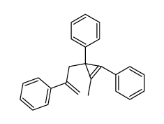 2-methyl-1,3-diphenyl-3-(2-phenylallyl)cyclopropene Structure