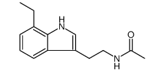 Acetamide, N-[2-(7-ethyl-1H-indol-3-yl)ethyl]- (9CI) Structure