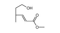 methyl (4S)-6-hydroxy-4-methylhex-2-enoate结构式