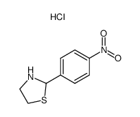 2-(4-nitro-phenyl)-thiazolidine, hydrochloride Structure