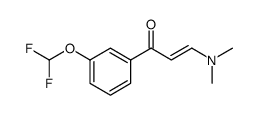 (2E)-1-[3-(difluoromethoxy)phenyl]-3-(dimethylamino)prop-2-en-1-one结构式