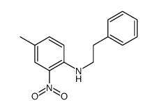 4-methyl-2-nitro-N-(2-phenylethyl)aniline结构式