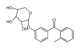 (2-Methylphenyl)(3-(beta-D-xylopyranosyloxy)phenyl)methanone结构式