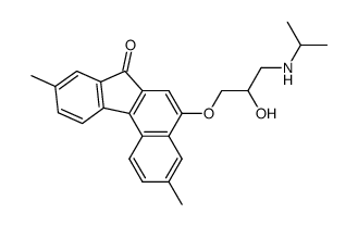 5-(2-Hydroxy-3-isopropylamino-propoxy)-3,9-dimethyl-benzo[c]fluoren-7-one结构式