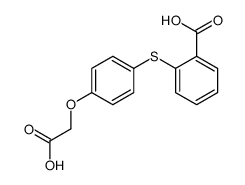 2-[[4-(carboxymethoxy)phenyl]thio]benzoic acid Structure