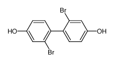 2,2'-dibromo-4,4'-dihydroxy-1,1'-biphenyl结构式