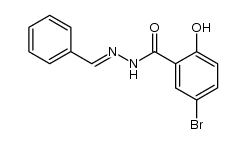 Benzaldehyd-5-bromsalicyloylhydrazon Structure