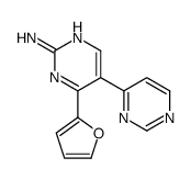[4,5'-Bipyrimidin]-2'-amine, 4'-(2-furanyl)-结构式