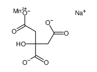 sodium,2-hydroxypropane-1,2,3-tricarboxylate,manganese(2+) Structure