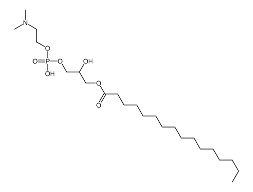 ()-2,5-dihydroxy-9-methyl-4,6-dioxa-9-aza-5-phosphadec-1-yl hexadecanoate P-oxide Structure