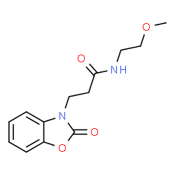 N-(2-methoxyethyl)-3-(2-oxobenzo[d]oxazol-3(2H)-yl)propanamide Structure