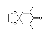 4,4-ethylenedioxy-2,6-dimethyl-2,5-cyclohexadien-1-one Structure