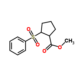 Methyl 2-(phenylsulfonyl)cyclopentanecarboxylate Structure