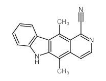 5,11-dimethyl-6H-pyrido[4,3-b]carbazole-1-carbonitrile Structure