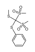 bis-methanesulfonyl-methylsulfanyl-phenylsulfanyl-methane结构式