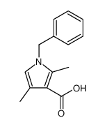1-benzyl-2,4-dimethylpyrrole-3-carboxylic acid Structure