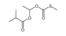 O-(1-isobutanoyloxyethyl) S-methyl thiocarbonate结构式