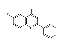 6-bromo-4-chloro-2-phenylquinoline结构式