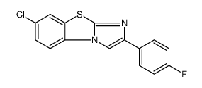 7-CHLORO-2-(4-FLUOROPHENYL)IMIDAZO[2,1-B]BENZOTHIAZOLE structure