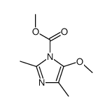 methyl 5-methoxy-2,4-dimethyl-1H-imidazole-1-carboxylate Structure