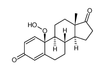 10β-hydroperoxy-estra-1(2),4(5)-dien-3,17-dione Structure