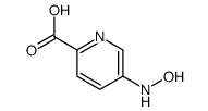 2-Pyridinecarboxylicacid,5-(hydroxyamino)-(9CI) Structure