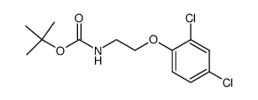 tert-butyl (2-(2,4-dichlorophenoxy)ethyl)carbamate结构式