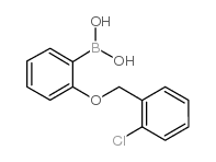 2-(2'-氯苄氧基)苯基硼酸结构式